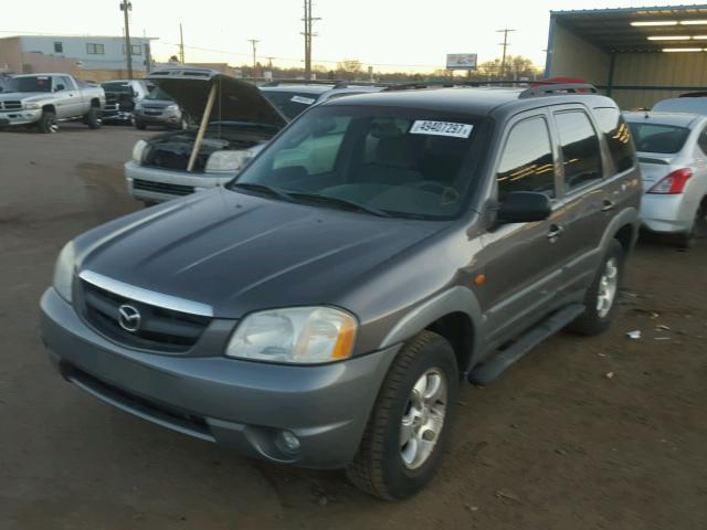 4F2YU08182KM46036 - 2002 MAZDA TRIBUTE LX GRAY photo 2