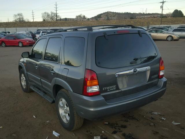 4F2YU08182KM46036 - 2002 MAZDA TRIBUTE LX GRAY photo 3