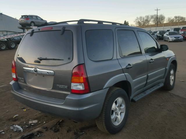 4F2YU08182KM46036 - 2002 MAZDA TRIBUTE LX GRAY photo 4