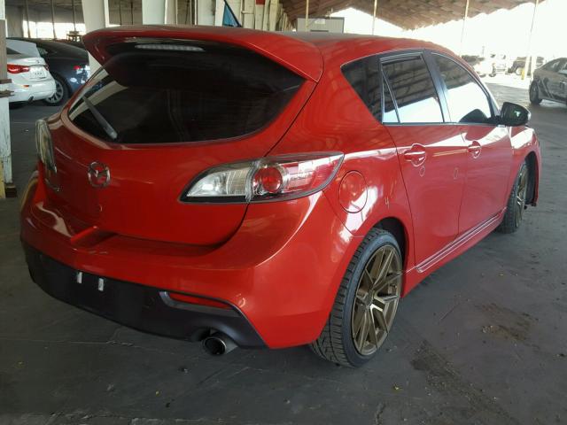 JM1BL1L40D1798391 - 2013 MAZDA SPEED 3 RED photo 4