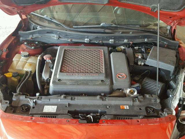 JM1BL1L40D1798391 - 2013 MAZDA SPEED 3 RED photo 7