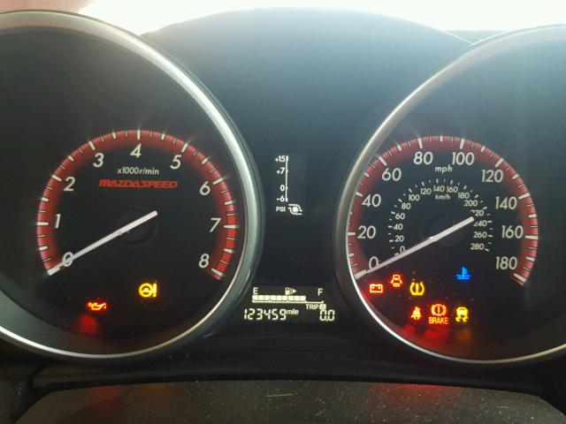 JM1BL1L40D1798391 - 2013 MAZDA SPEED 3 RED photo 8