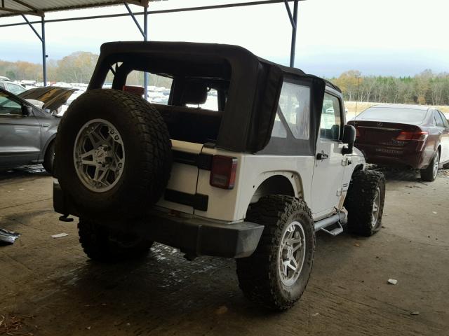 1J4AA2D15BL609029 - 2011 JEEP WRANGLER S WHITE photo 4