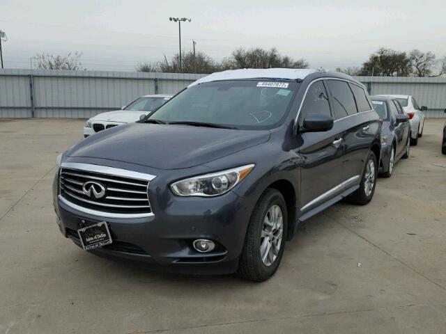 5N1AL0MN8EC515248 - 2014 INFINITI QX60 GRAY photo 2