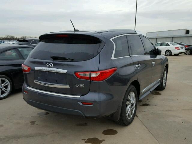 5N1AL0MN8EC515248 - 2014 INFINITI QX60 GRAY photo 4