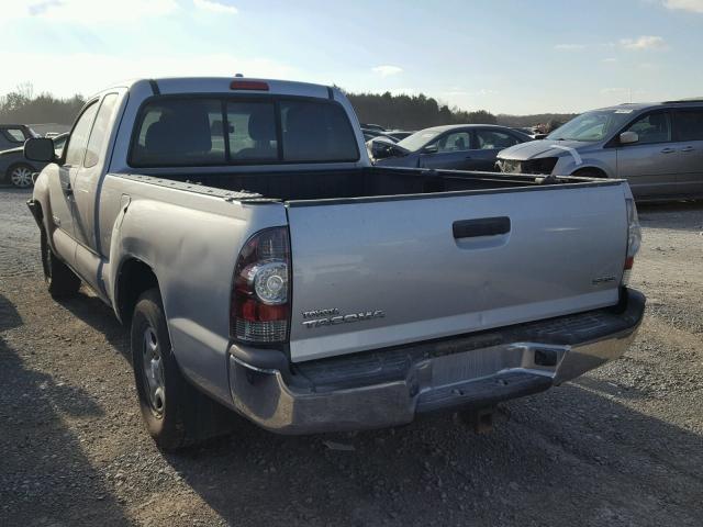 5TETX4CN2AZ702250 - 2010 TOYOTA TACOMA ACC SILVER photo 3