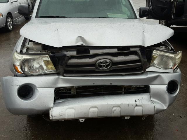 5TETX4CN2AZ702250 - 2010 TOYOTA TACOMA ACC SILVER photo 7