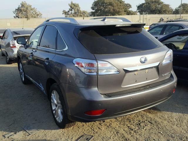 JTJBC1BA6C2432447 - 2012 LEXUS RX 450 CHARCOAL photo 3