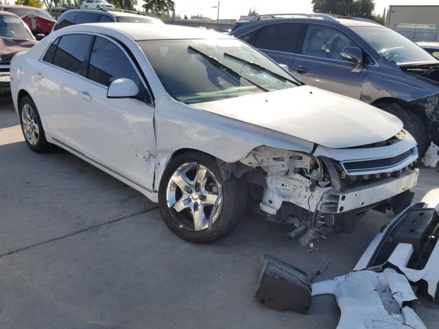 1G1ZC5EB0AF277700 - 2010 CHEVROLET MALIBU 1LT WHITE photo 1