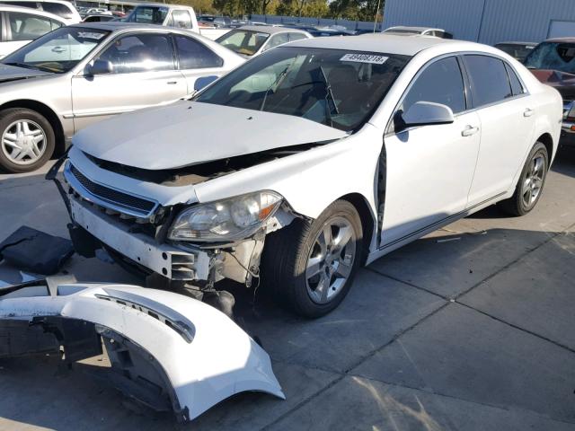 1G1ZC5EB0AF277700 - 2010 CHEVROLET MALIBU 1LT WHITE photo 2