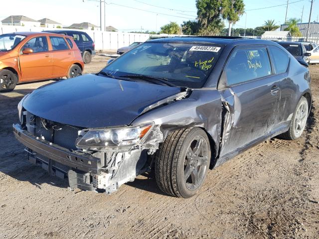 JTKJF5C70D3058664 - 2013 TOYOTA SCION TC 灰色 照片 2