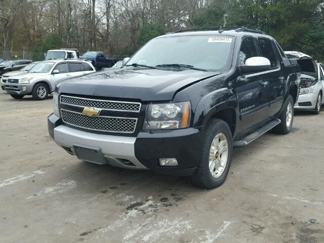 3GNFK12398G221242 - 2008 CHEVROLET AVALANCHE BLACK photo 2