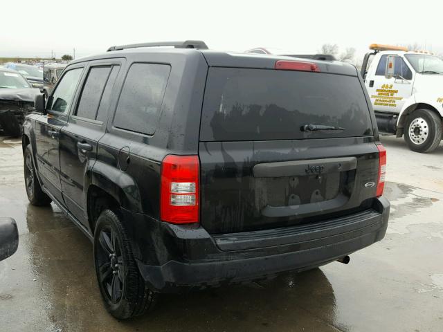 1C4NJPBA5ED674324 - 2014 JEEP PATRIOT SP BLACK photo 3