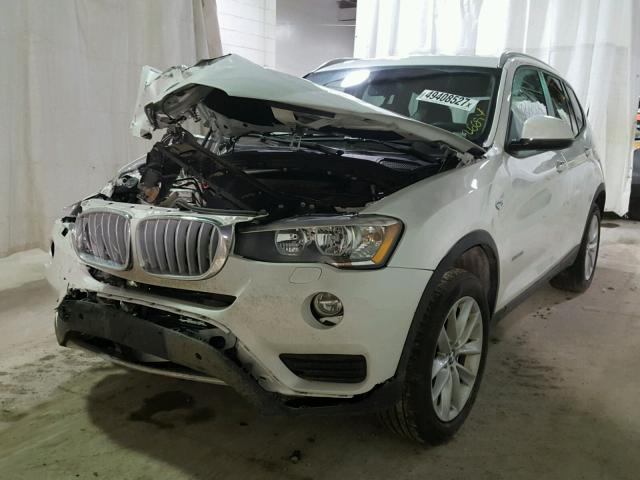 5UXWX9C52H0D98309 - 2017 BMW X3 XDRIVE2 WHITE photo 2