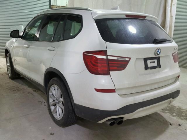 5UXWX9C52H0D98309 - 2017 BMW X3 XDRIVE2 Белый фото 3