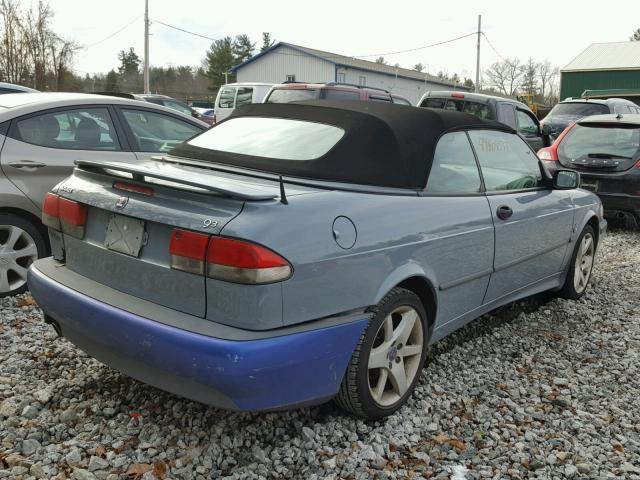 YS3DF78K237004554 - 2003 SAAB 9-3 SE BLUE photo 4