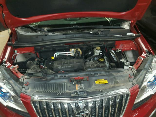 KL4CJASB5DB130956 - 2013 BUICK ENCORE RED photo 7