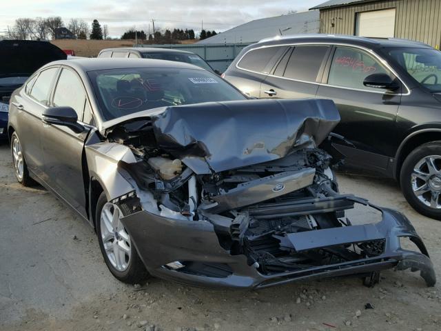 3FA6P0H78FR126256 - 2015 FORD FUSION SE GRAY photo 1