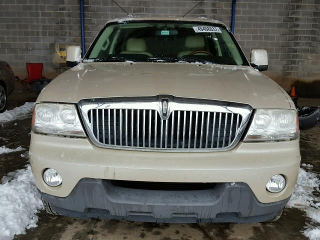 5LMEU68H55ZJ06091 - 2005 LINCOLN AVIATOR TAN photo 9