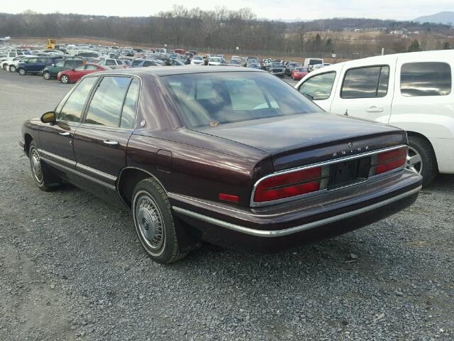 1G4CW52K2SH649788 - 1995 BUICK PARK AVENU MAROON photo 3