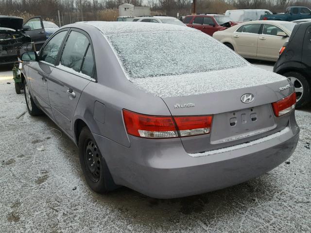 KMHEU46C96A110286 - 2006 HYUNDAI SONATA GLS GRAY photo 3