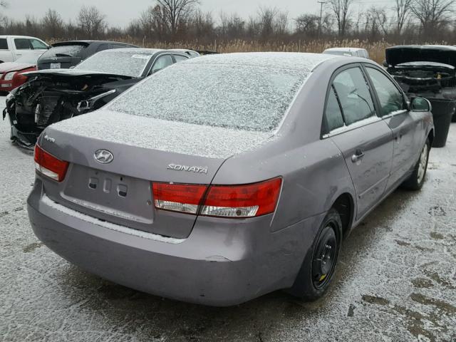 KMHEU46C96A110286 - 2006 HYUNDAI SONATA GLS GRAY photo 4