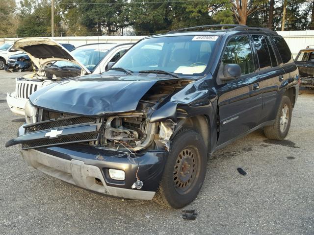 1GNDS13S842118135 - 2004 CHEVROLET TRAILBLAZE GRAY photo 2