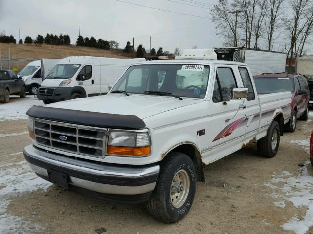 1FTEX14H7SKA38291 - 1995 FORD F150 WHITE photo 2