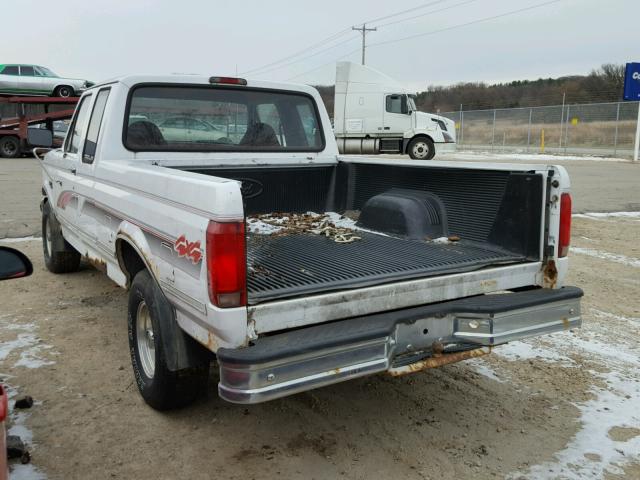 1FTEX14H7SKA38291 - 1995 FORD F150 WHITE photo 3