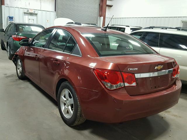 1G1PF5SC5C7247584 - 2012 CHEVROLET CRUZE LT ORANGE photo 3