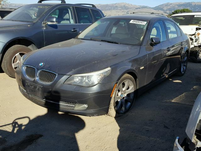 WBANW13558CZ71343 - 2008 BMW 535 I CHARCOAL photo 2