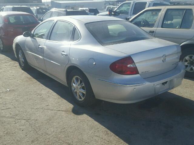 2G4WD532751202589 - 2005 BUICK LACROSSE C SILVER photo 3