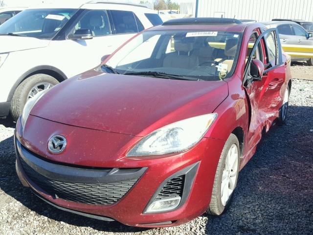 JM1BL1H5XA1243218 - 2010 MAZDA 3 S RED photo 2