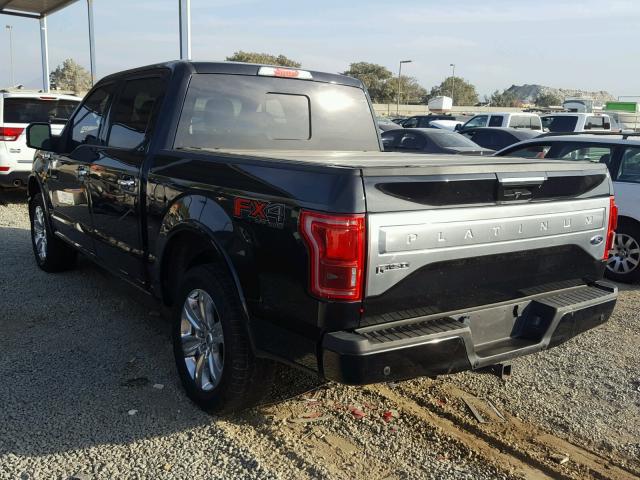 1FTEW1EG7FFB69731 - 2015 FORD F150 SUPER BLACK photo 3