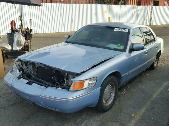 2MEFM75W3XX614524 - 1999 MERCURY GRAND MARQ BLUE photo 2