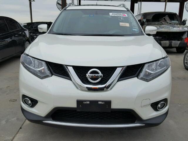 5N1AT2MV4FC845014 - 2015 NISSAN ROGUE S WHITE photo 9