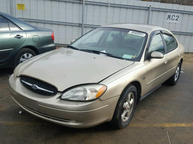 1FAFP5529YG248110 - 2000 FORD TAURUS SES TAN photo 2