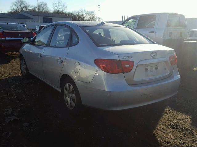 KMHDU46D48U283963 - 2008 HYUNDAI ELANTRA GL SILVER photo 3