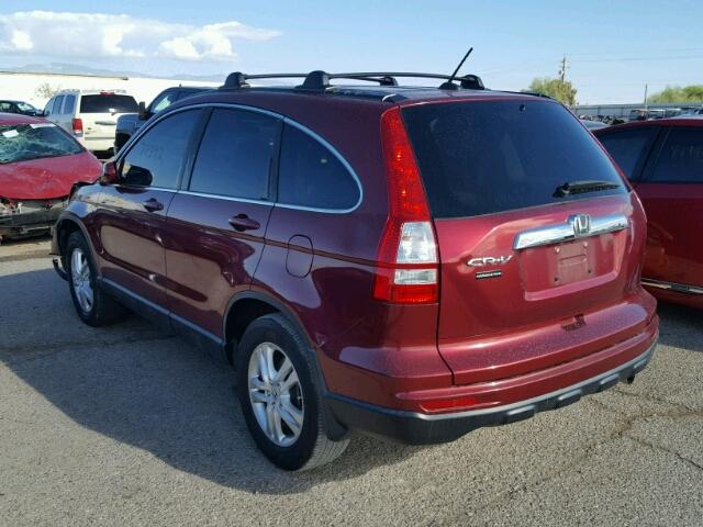 5J6RE3H71BL007952 - 2011 HONDA CR-V EXL RED photo 3