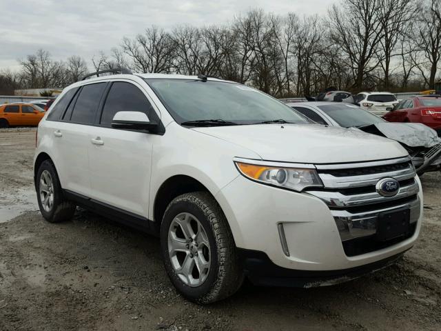 2FMDK4JC5DBC01274 - 2013 FORD EDGE SEL WHITE photo 1