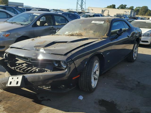 2C3CDZBT5JH123744 - 2018 DODGE CHALLENGER BLACK photo 2