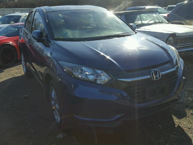 3CZRU5H33GM724628 - 2016 HONDA HR-V LX BLUE photo 1