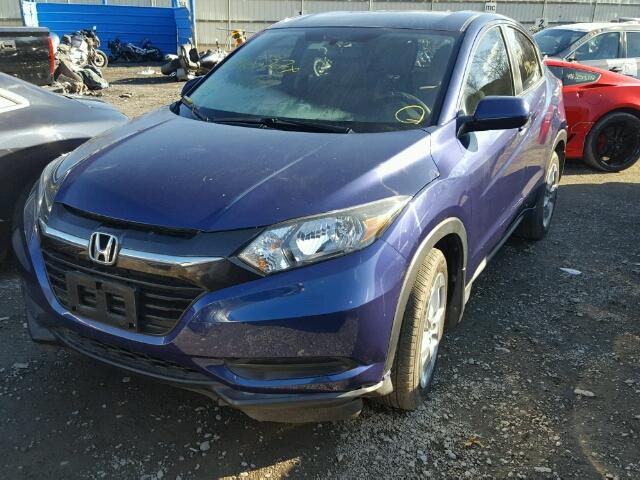 3CZRU5H33GM724628 - 2016 HONDA HR-V LX BLUE photo 2