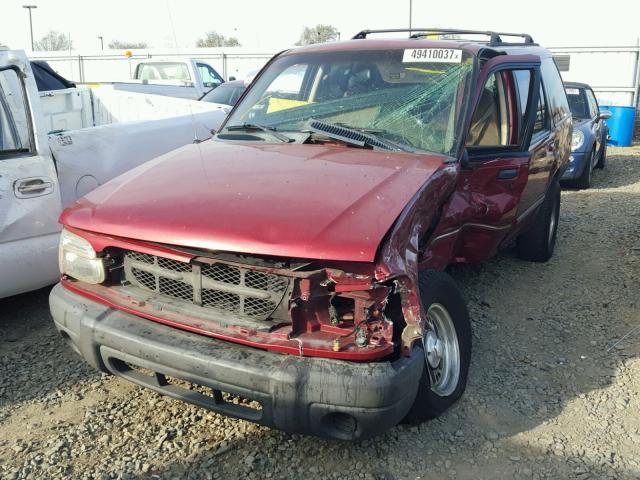 1FMZU32X6XZA36526 - 1999 FORD EXPLORER BURGUNDY photo 2