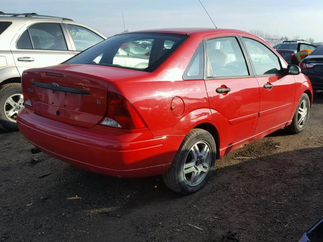 1FAFP34P12W249802 - 2002 FORD FOCUS SE RED photo 4