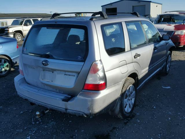 JF1SG63688H709012 - 2008 SUBARU FORESTER 2 SILVER photo 4