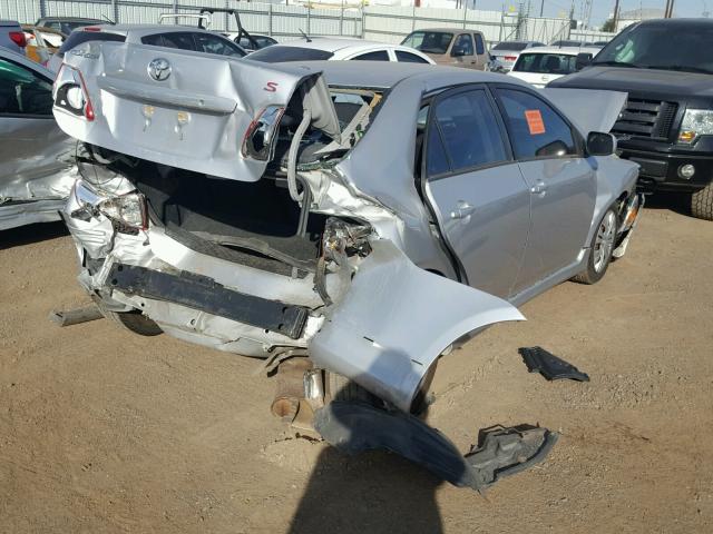 1NXBU40E89Z147054 - 2009 TOYOTA COROLLA BA SILVER photo 4