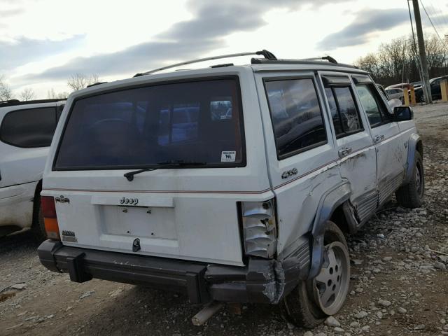 1J4FJ58S5NL198570 - 1992 JEEP CHEROKEE L WHITE photo 4