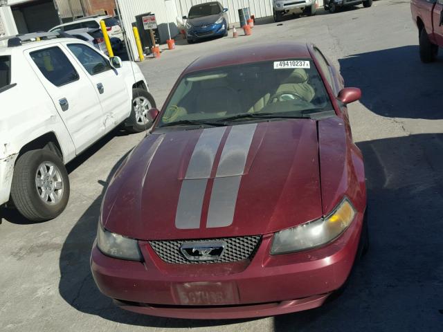 1FAFP40404F119496 - 2004 FORD MUSTANG RED photo 10