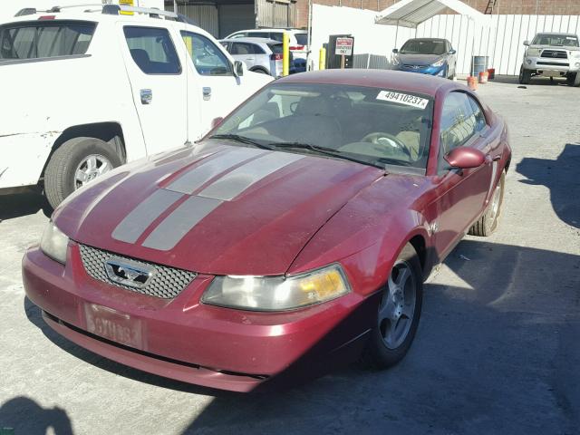 1FAFP40404F119496 - 2004 FORD MUSTANG RED photo 2